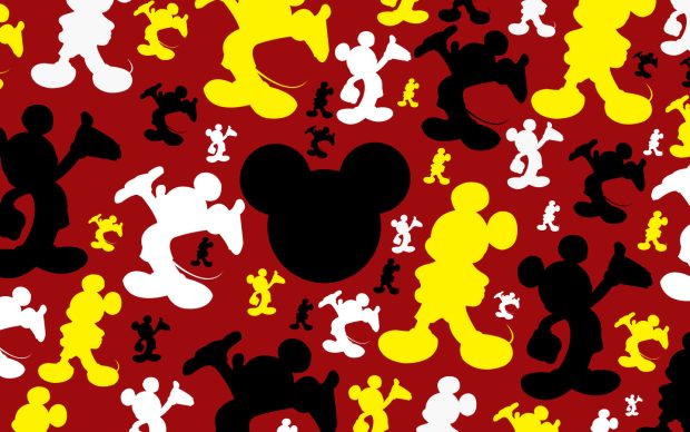 Mickey Mouse Logo Charaters Background.