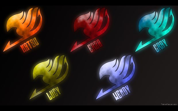 Mutiple Fairy Tail Logo Wallpaper.