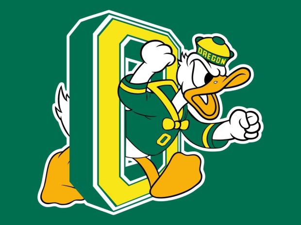 Oregon Ducks Football Logo Wallpaper HD.