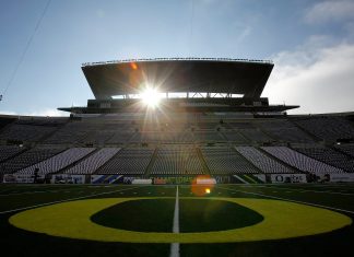 Oregon Ducks Stadium Wallpaper Large.