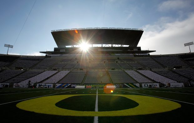 Oregon Ducks Stadium Wallpaper Large.