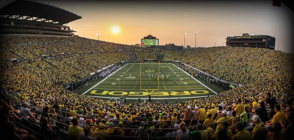 Oregon Ducks Stadium Wallpaper Desktop Background | PixelsTalk.Net