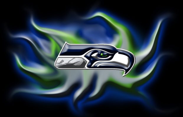Seattle Seahawk 3D Logo Wallpaper.