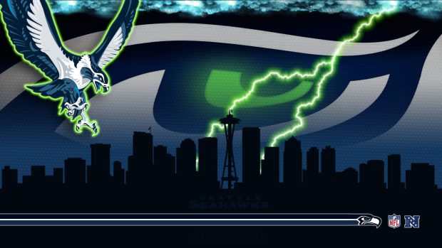 Seattle Seahawk Lighting Logo Wallpapers.