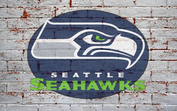 Seattle Seahawk Wall Logo Wallpaper.