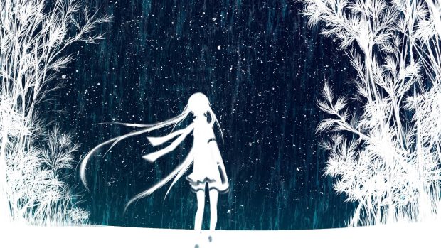Snow Anime Wallpapers HD download free.