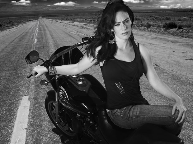 Sons of Anarchy Motorcycles with Hot Girl.