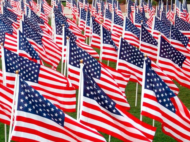 USA American Flag Background Art Photo.