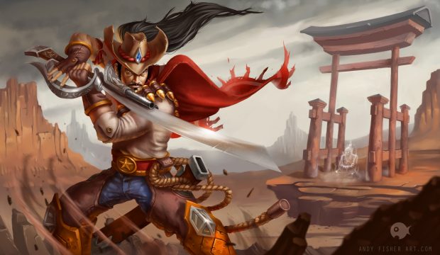 Yasuo LoL wallpaper desktop background.