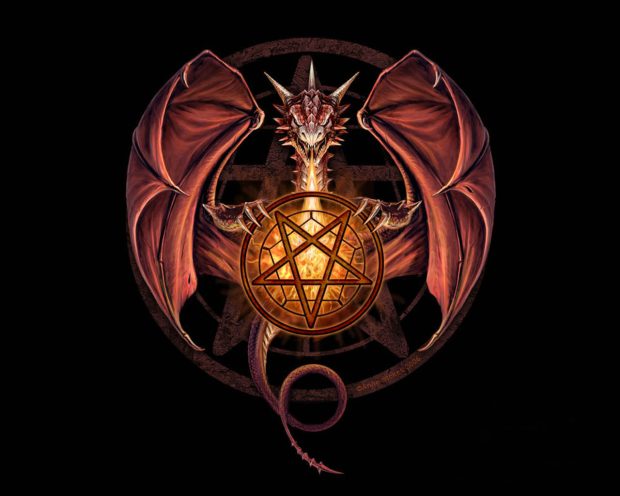 Cool Dragon Logo Wallpaper.