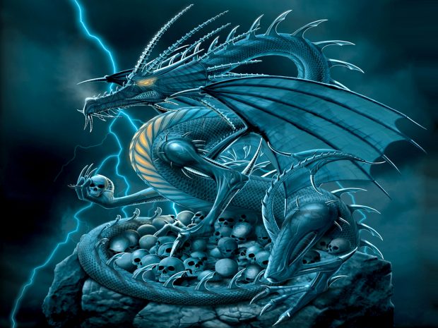 Cool Fantasy Dragon Wallpaper.