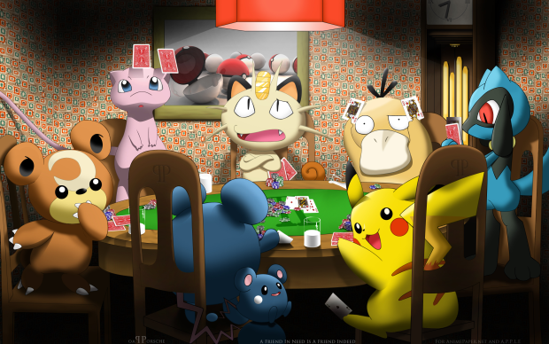 Cool Pokemon Poker Wallpaper HD.
