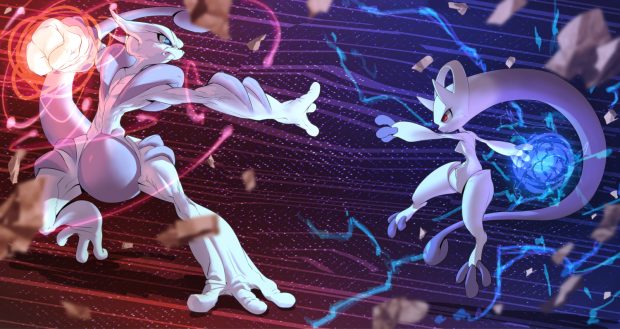 Mewtwo Pokemon HD Wallpaper free download.