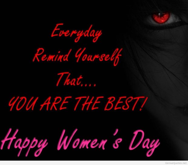 Womens Day quote wallpaper.