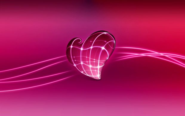 3d love heart wallpaper wide.