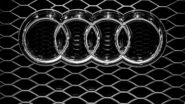 Audi Logo Wallpaper HD background.