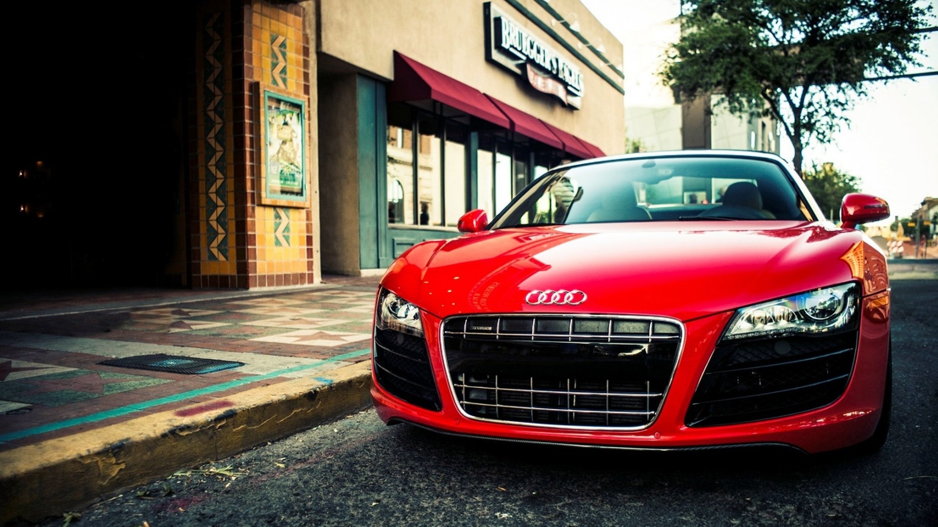 красный черный автомобиль Audi TT red black car без смс