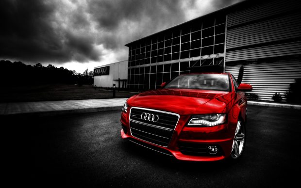 Back red background audi.