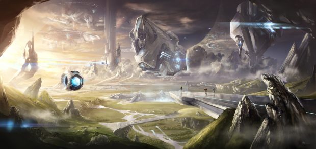 Background halo wallpaper HD.