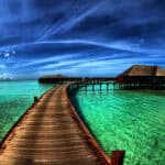 Blue Green beautiful nature wallpaper.