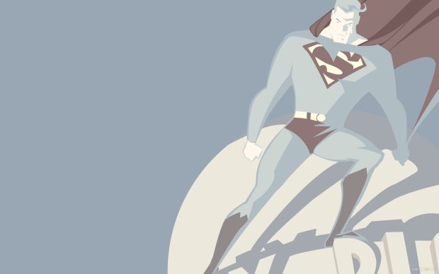 Blue art Superman wallpaper HD.