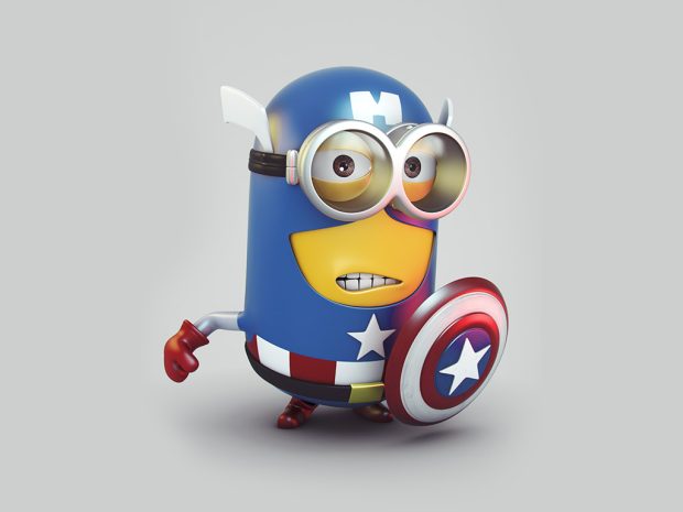 Captain Minion Wallpaper HD Download free.