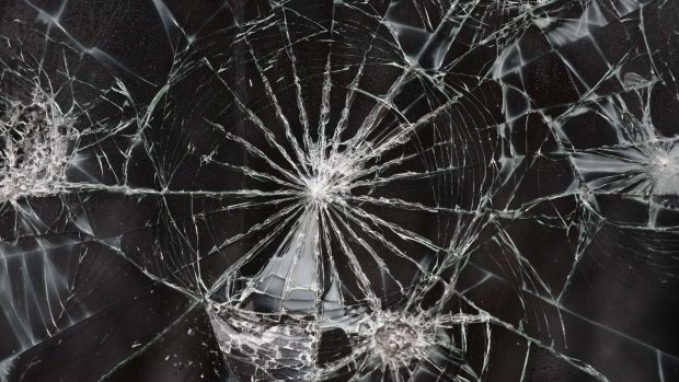 Cracked screen full hd wallpaper.