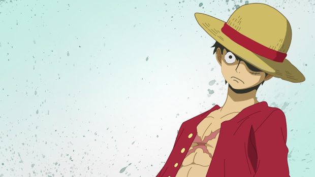 Cute Luffy One Piece Wallpaper HD download free.