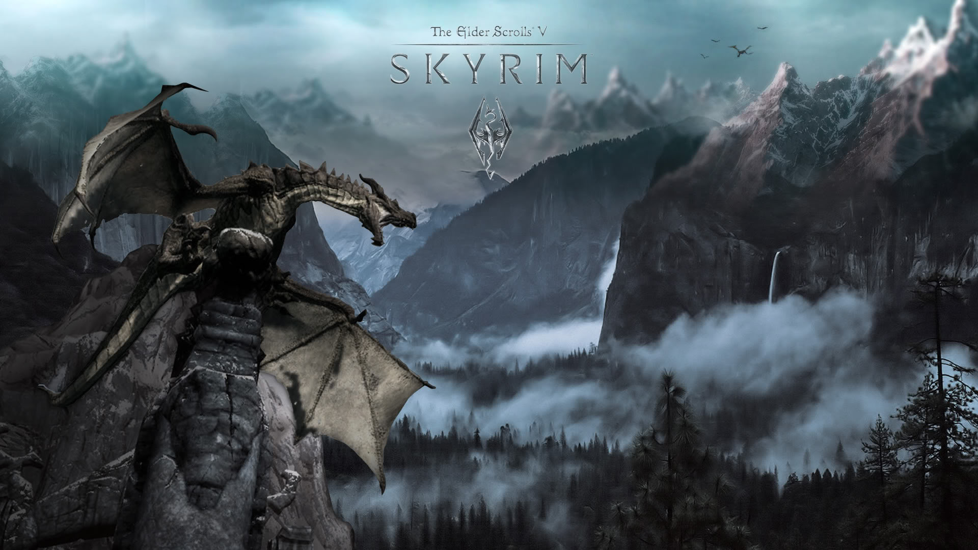 Dragon Skyrim Wallpaper Hd Pixelstalk Net