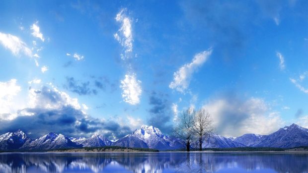 Download Free Mountain And Winter Wallpaper.