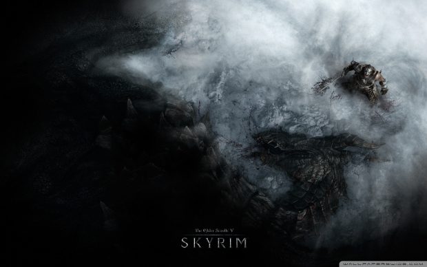 Dragon Skyrim wallpaper HD.