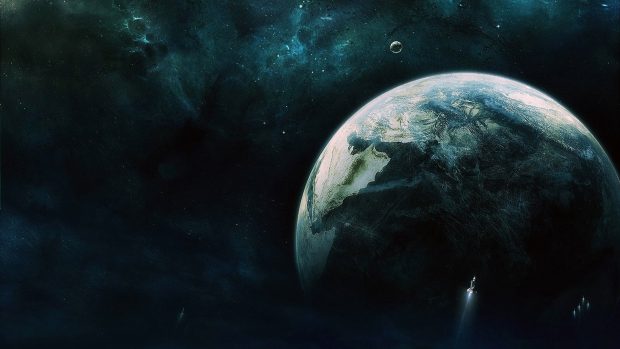 Epic space art background wallpaper HD.