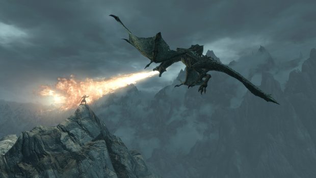 Free download Dragon skyrim wallpaper HD.