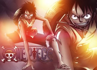 HD One piece wallpaper color.