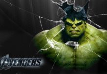 Hulk avengers movies broken screen background.