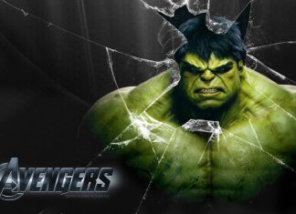 Hulk avengers movies broken screen background.