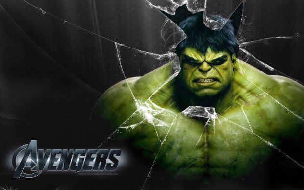 Hulk avengers movies broken screen background.