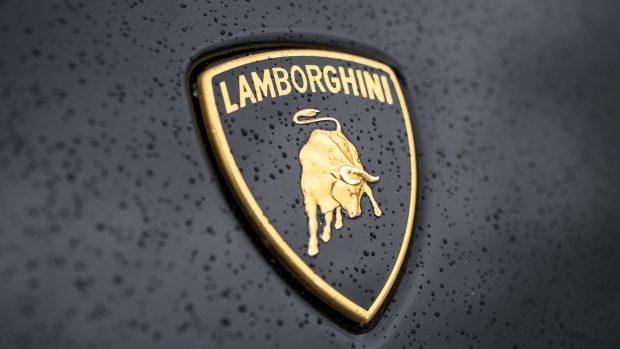 Lamborghini logo wallpaper HD download.