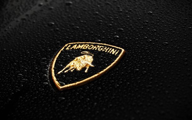 Lamborghini logo wide wallpaper HD.