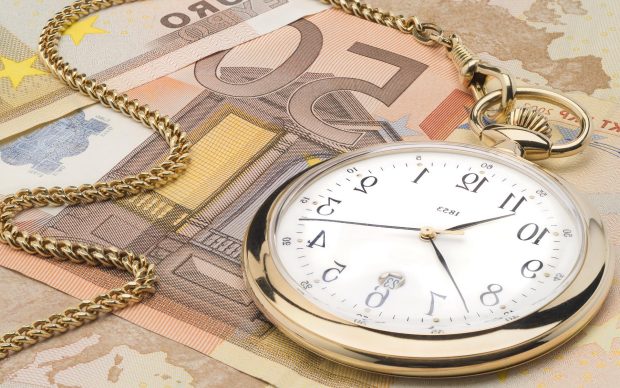 Money euro watch time chain macro hd wallpaper.