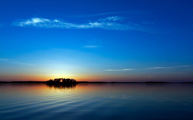 Photo blue sunset wide wallpapers HD.