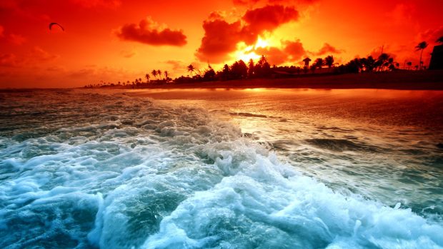 Picture beach beautiful sunset download.