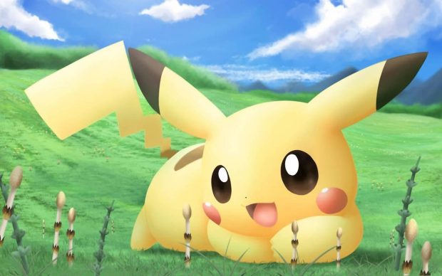 Pikachu anime background wallpaper HD.