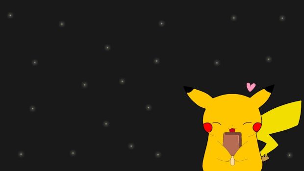 Pikachu fireflies ice cream wallpaper HD.