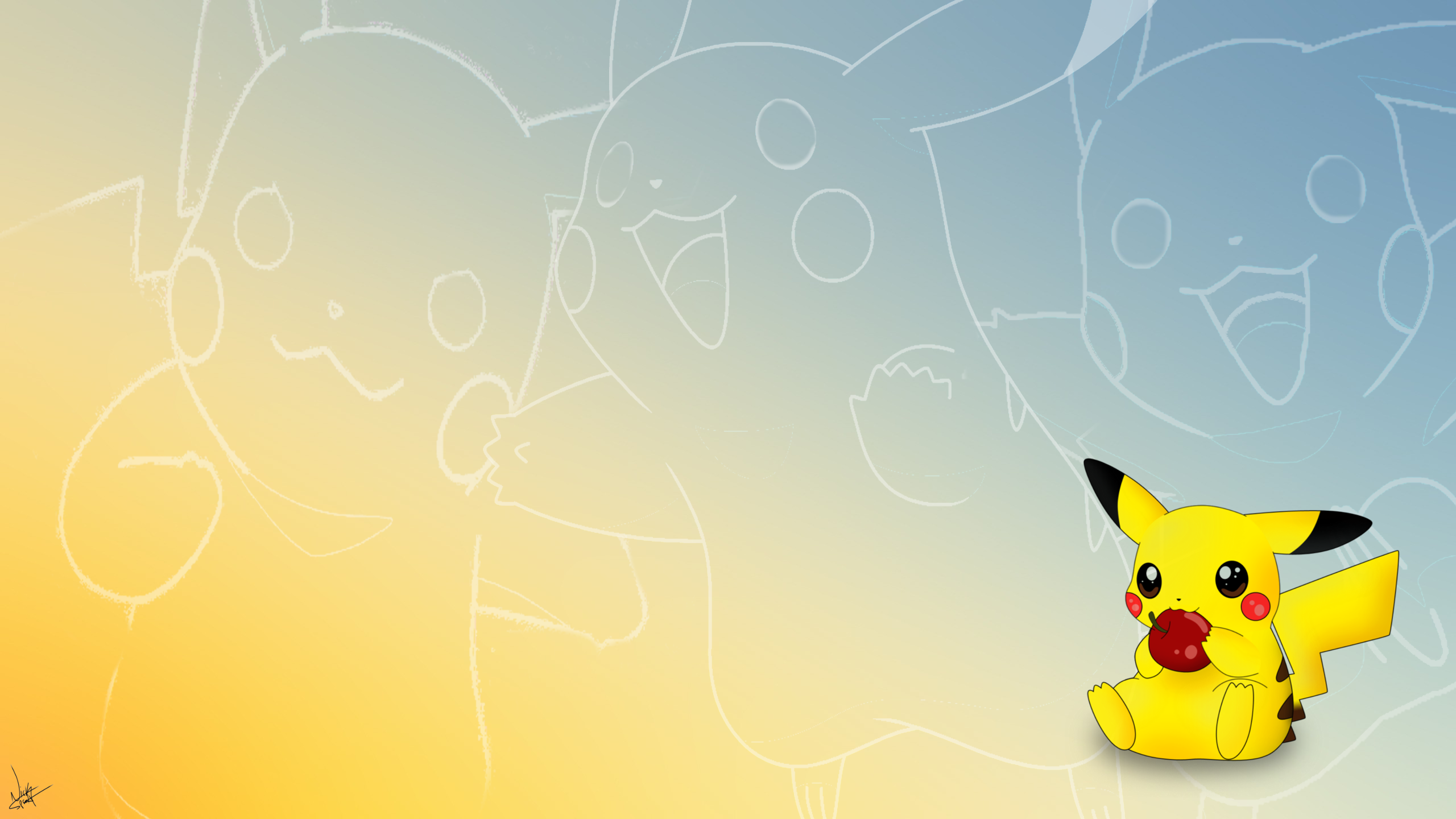 super cute pikachu wallpaper