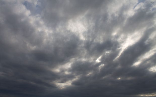 Rain clouds photography wallpaper.