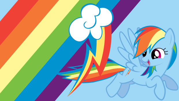 Rainbow dash wallpaper HD free download.