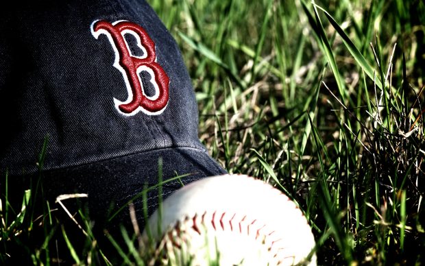 Red sox baseball hat wallpaper HD.