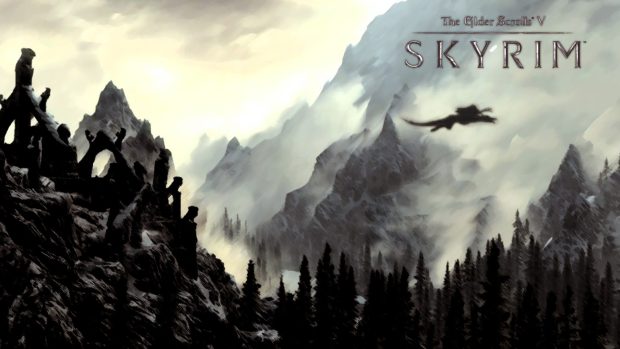 Skyrim wallpaper full HD 1920x1080.