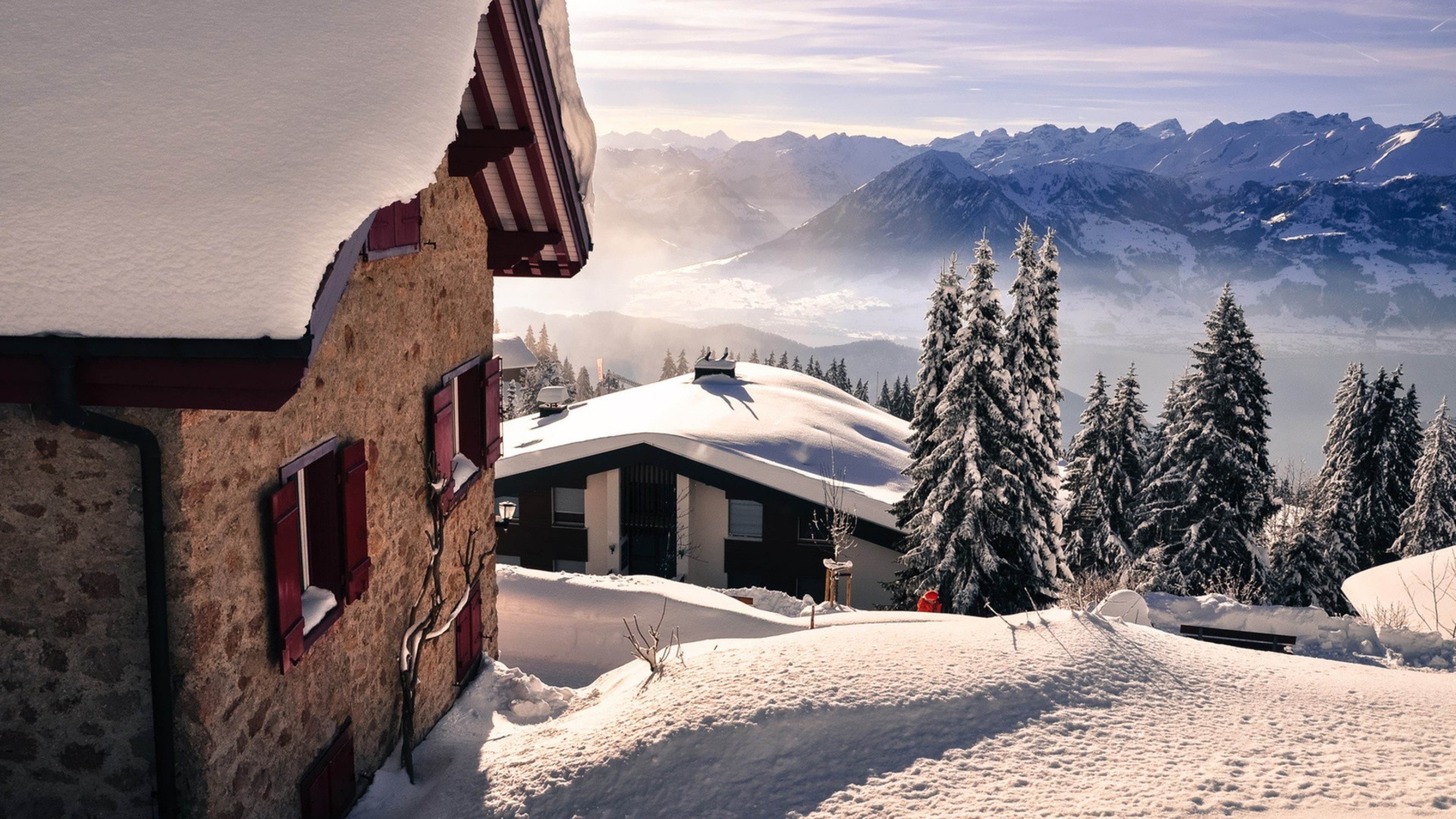 Free Mountain And Winter Wallpapers Hd Pixelstalknet - 